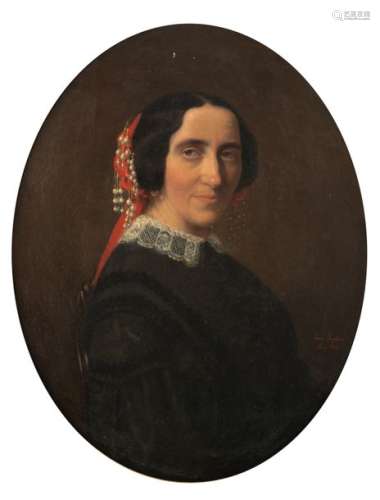Impens J., a portrait of a lady, oil on canvas, da…
