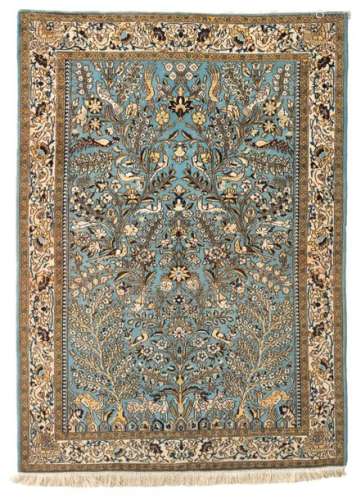 An Oriental woollen carpet, Ghoum, 153 x 202 cm