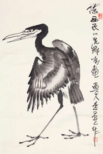 李燕 仙鹤图 b.1943 水墨纸本 立轴