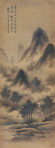 董邦达 山水 1696-1769 设色绢本 立轴