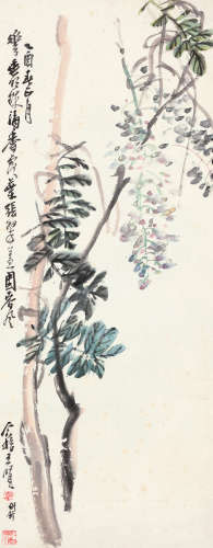 王个簃 花卉 1897-1988 设色纸本 立轴