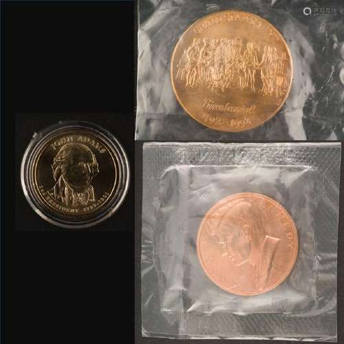 JFK, BICENETIAL, JOHN ADAMS COINS