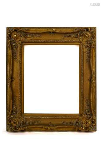 20TH C ORNATE GILT & GESSOED WOOD FRAME