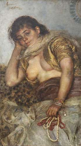 ANSELMO GIANFANTI (MONTIANO 1857-1903). Odalisque.