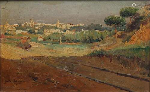 MANUEL GARCÃA RODRÃGUEZ. View of a village.