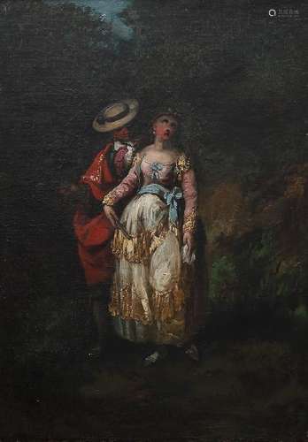 EUGENIO LUCAS VELÃZQUEZ. Couple of majos.