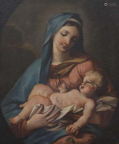 ITALIAN SCHOOL, 18TH CENTURY. Madonna and Child.