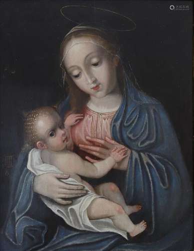 SPANISH SCHOOL, 16TH CENTURY. Madonna and Child.