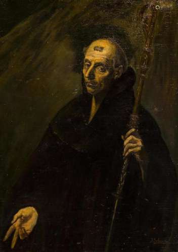 JOSÃ GUTIÃRREZ SOLANA. Saint Benedict.