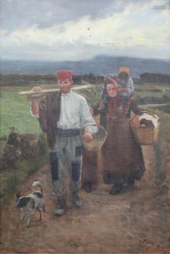 JOAN PINÃS PALA. Rural scene.