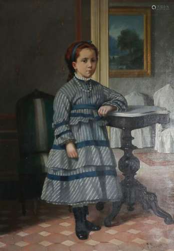 PERE BORRELL DEL CASO. Portrait of a girl.