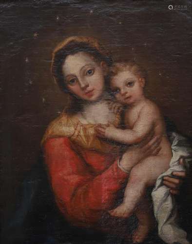 PROBABLY SPANISH SCHOOL, 18TH CENTURY. Madonna and