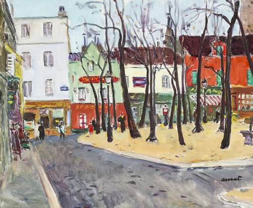 JOSEP AMAT PAGÃS. Place du Tertre, Paris. (d)