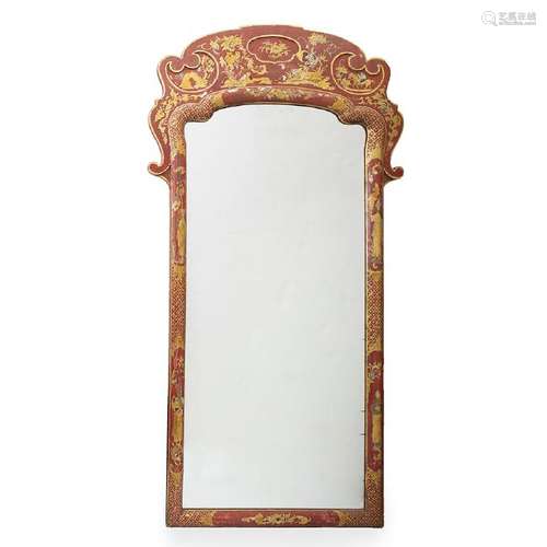 Large mirror with Rococo-style frame of Giles Grendey