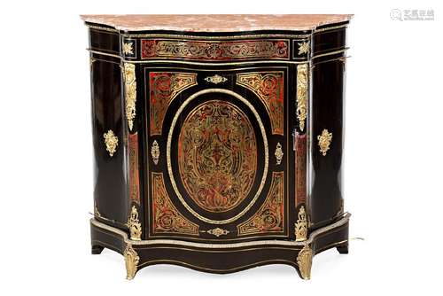 NAPOLEON III cabinet in ebonized wood with Boulle