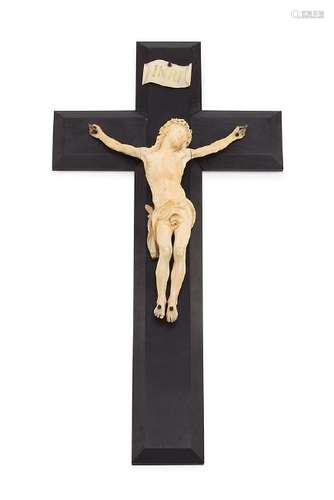 FRENCH DIEPPE SCHOOL, 19TH CENTURY. Crucified Christ,