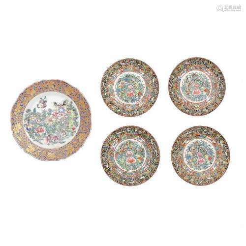 Chinese dish and set of four dishes in Cantonese