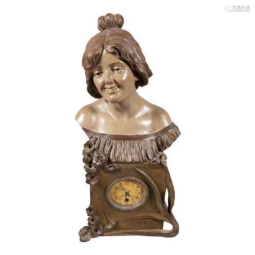 AUSTRIAN MANUFACTURE, LATE 20TH CENTURY. Table clock