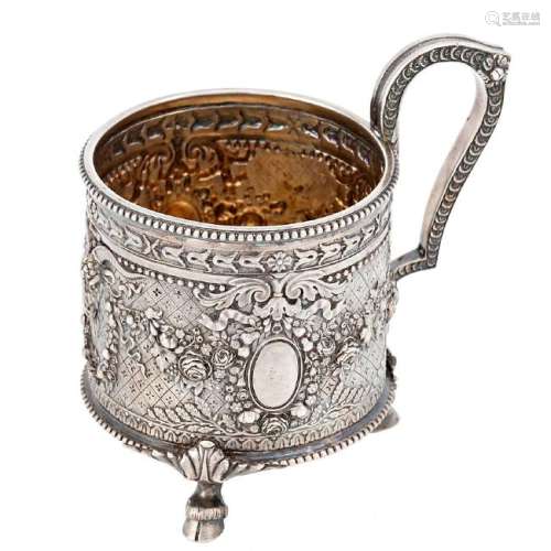 Probably Russian cup's support in silver, late 19th