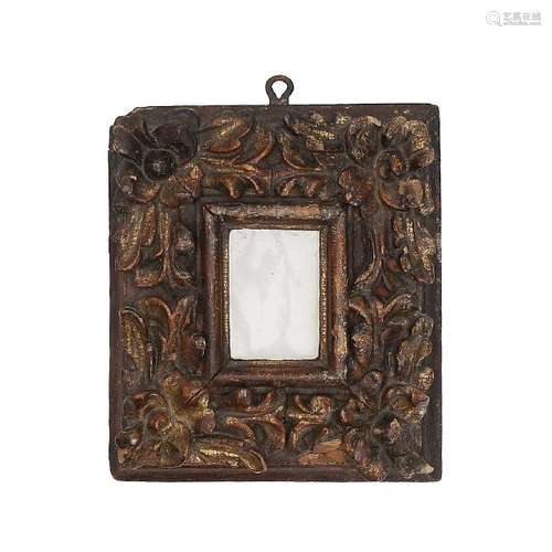 Frame in carved and gilt wood, 17th Century.