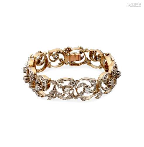 Diamonds bracelet, first half of the 20th Century.