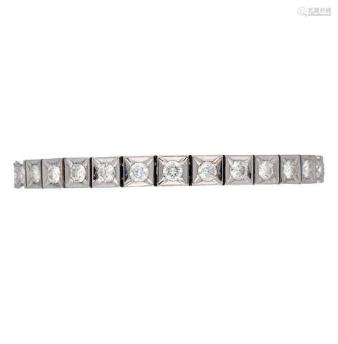 Diamonds riviÃ¨re bracelet.