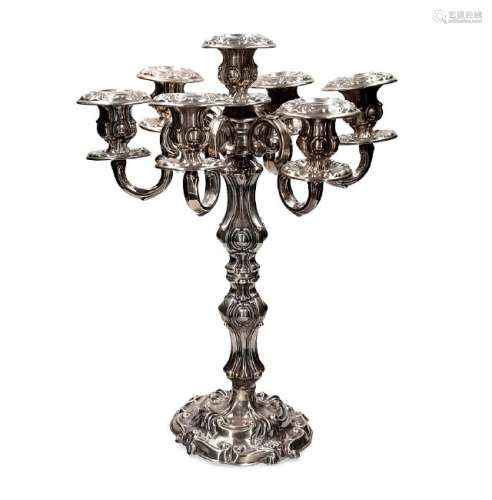 Pair of Peruvian candelabra of 18th Century-style in