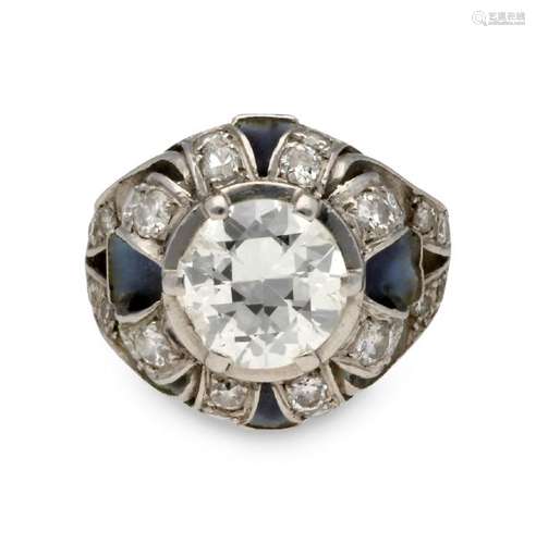 JAUME MERCADÃ. Diamonds ring, circa 1925. (d)