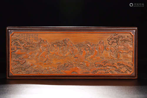 17-19TH CENTURY, A STORY DESIGN ROSEWOOD BOX, QING DYNASTY