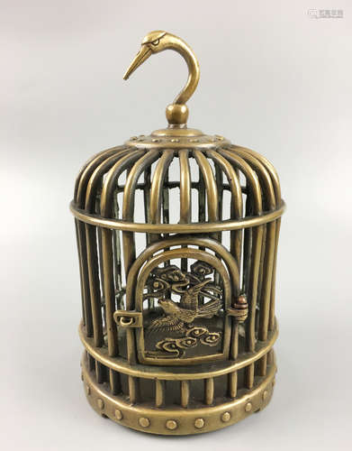 A COPPER BIRDCAGE