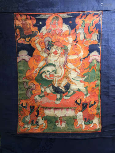 A BUDDHA PAINTING TANGKA