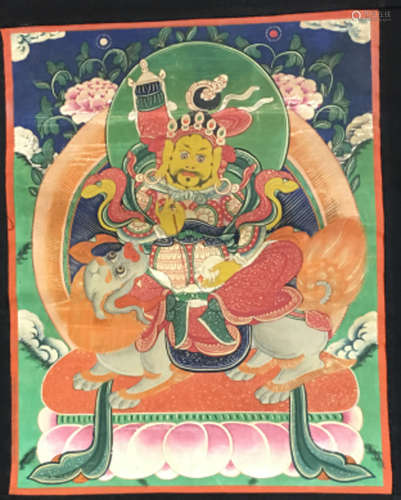 A BUDDHA PAINTING TANGKA