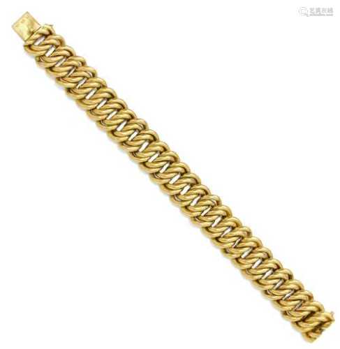 GOLD-BRACELET, Frankreich, um 1950.