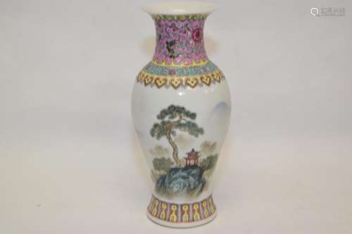 1950-70s Chinese Famille Rose Vase