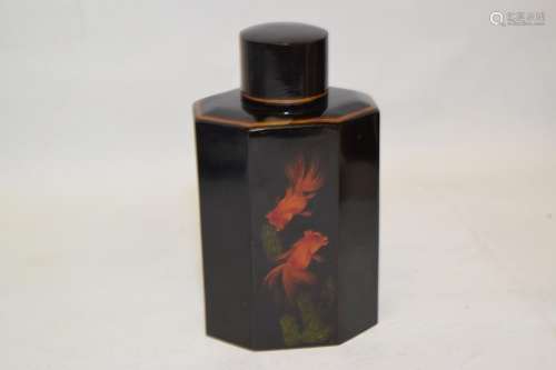 Chinese FuJian Style Lacquer Tea Caddy