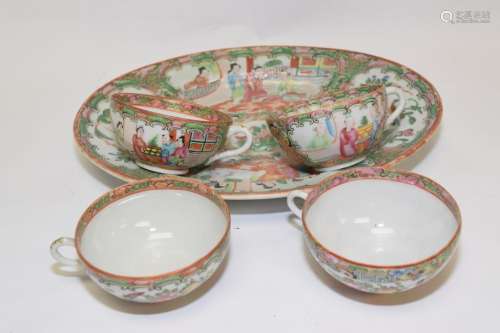 Group of 19th C. Chinese Famille Rose Medallion Ware