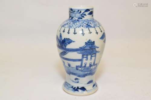 19th C. Chinese Blue and White Vase