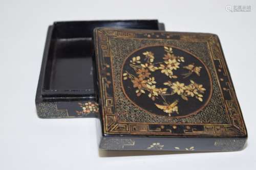 Qing Chinese Mother-of-Pearl Inlay Box, Jiang QianLi