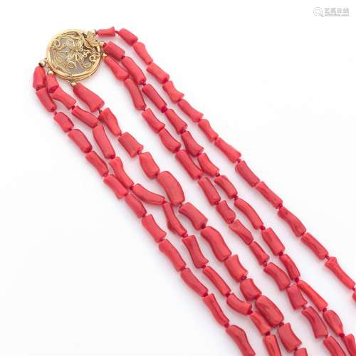 CORAL LONG NECKLACE