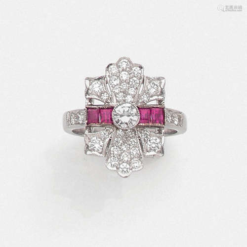 DIAMOND AND RUBY RING