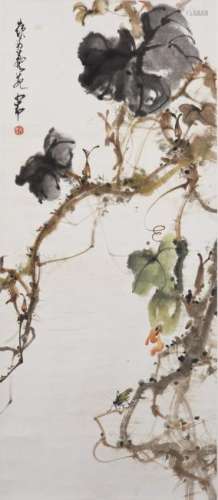 A CHINESE SCROLL PAINTING, AFTER ZHAO SHAOANG