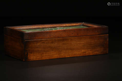 17-19TH CENTURY, AN AUSPICIOUS ANIMAL PATTERN ROSEWOOD BOX, QING DYNASTY