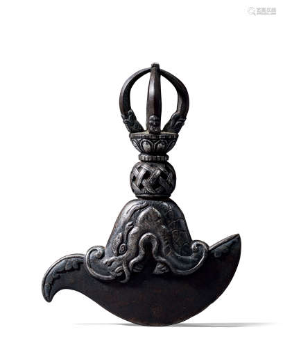 13-14世纪 魔羯鱼金刚钺刀