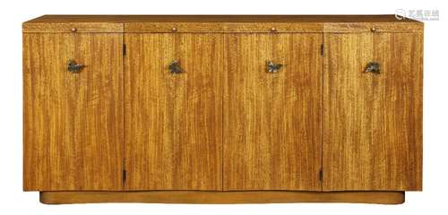 Gilbert Rohde Paldao Group sideboard, by Herman Miller circa 1940, having a shaped rectangular