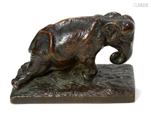 Gregory Seymour Allen (American, 1884-1934), Orientalist Man with Elephant, 1913, bronze