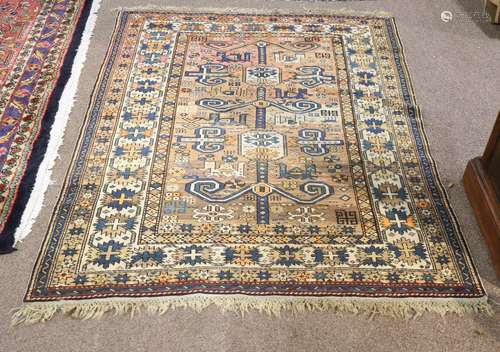 Caucasian Perpedil carpet circa 1900, 3’6” x 4’9