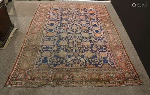 Persian Hamadan rug, 9' x 3'7