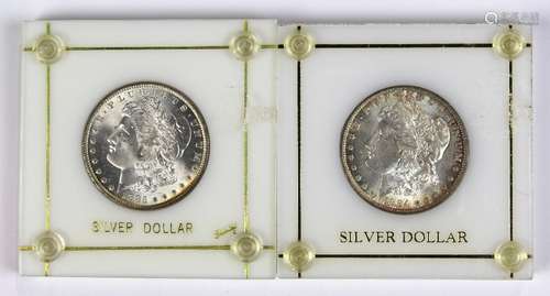 (lot of 2) Morgan Silver Dollars, BU, 1884(O), 1885(O)