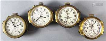 (lot of 4) Hamilton Naval Chronometers, circa 1941-1943