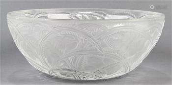 Lalique France crystal bowl, in the 